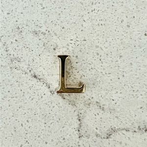 My ABCDior Letter “L” Badge Charm